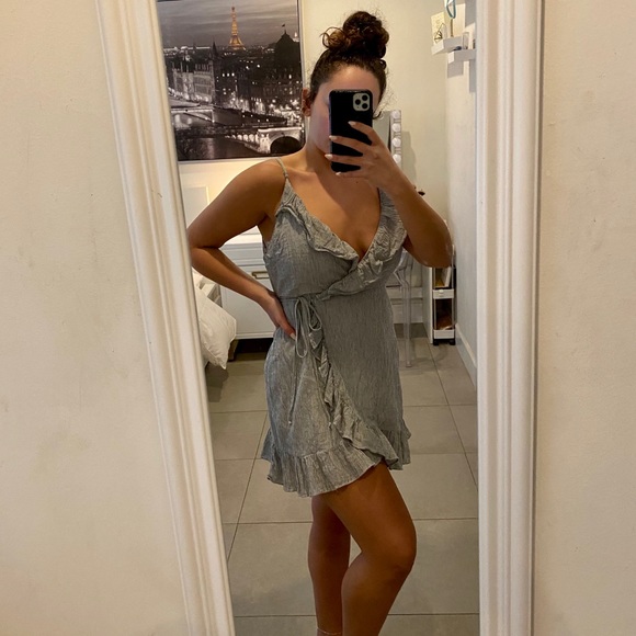 Striped Ruffle Dress - Picture 2 of 2